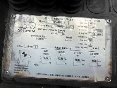 2019 Toyota 32-8FG25 Forklift - 7