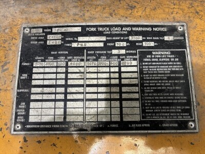 1984 Mitsubishi FD40 Forklift - 8