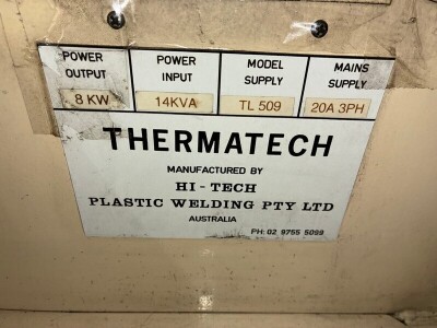 Thermatech TL509 Radio Frequency Welder - 5
