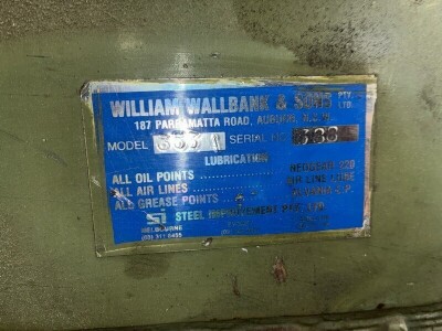 Wallbank & Sons 353A Hydraulic Press - 5