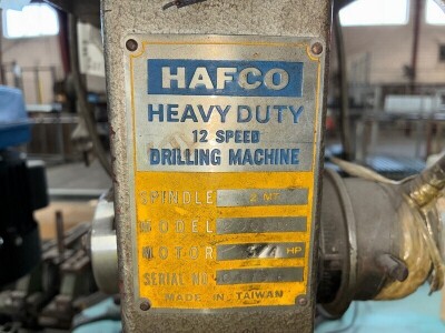 Hafco 200BD Pedestal Drill - 4