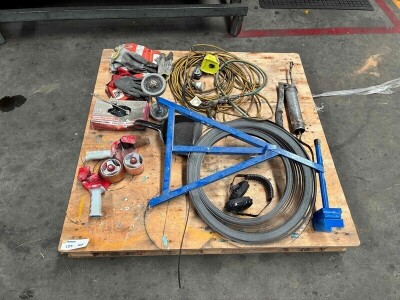 Cables, Gloves, Strapping Dispenser And Tape Dispenser