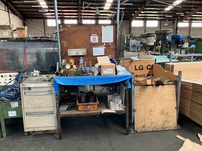 Work Bench And Filing Cabinet