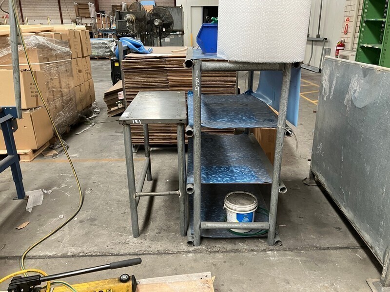Shelving Unit And Side Bench