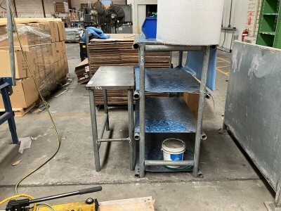 Shelving Unit And Side Bench