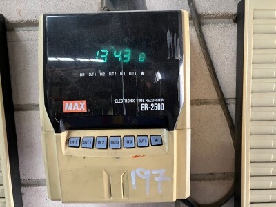 Max ER-2500 Time Recorder - 2
