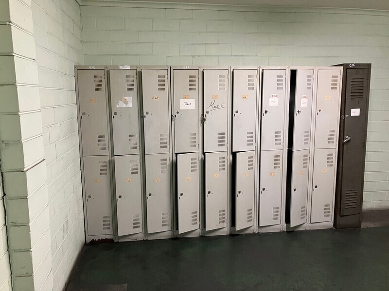Assorted Lockers And Bench Seat