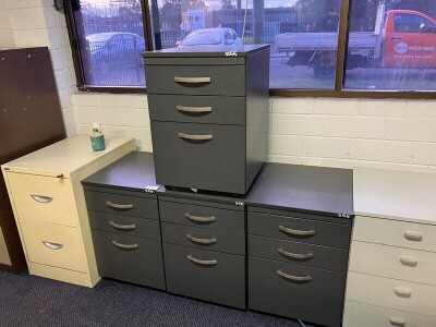Assorted Mobile Pedestals - 4