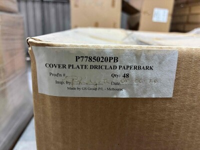 Cover Plate Driclad Paperbark - 2