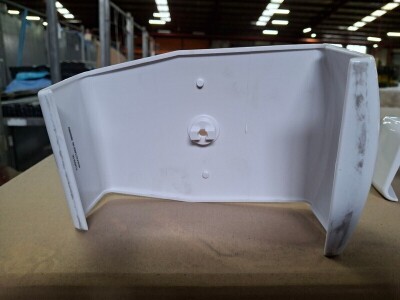 Square 1 Piece Vertical Cap - White - 7