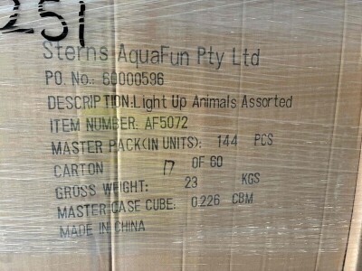 Light Up Animals - Button Battery - Not Regulatory Compliant - 4