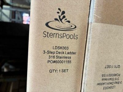 3-Step Stainless Steel Deck Ladder - 316 Stainless - 4