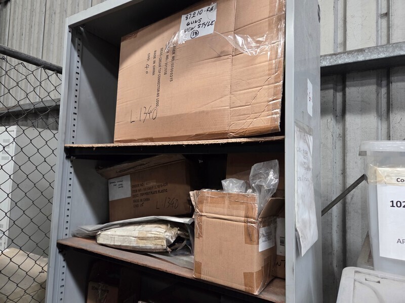 Boxes And Bags Of Assorted Parts In Compactus