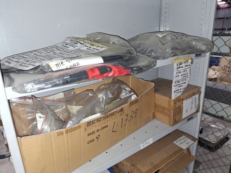 Boxes And Bags Of Assorted Parts for X580 In Compactus
