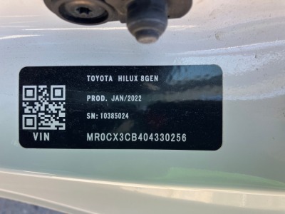 2022 Toyota Hilux Workmate TGN121R- TTKLQ3 - 13