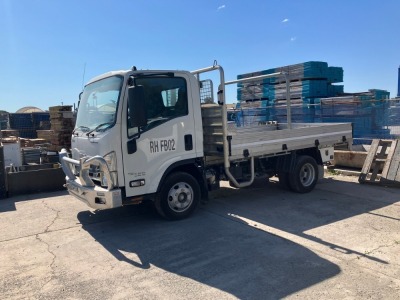 2021 Isuzu NPR-Tradepack, 45-155 Tray Truck - 2