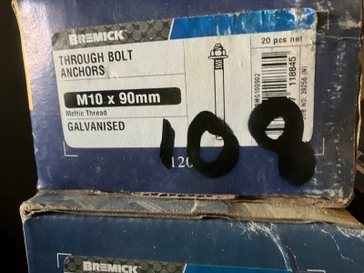 Boxes Of Through Bolt Anchors - 2
