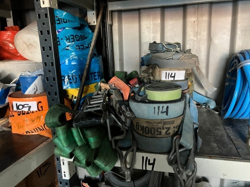 Assorted Ratchet Tiedown Straps