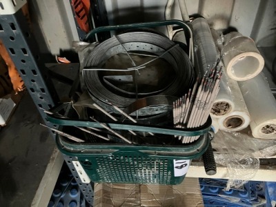 Basket Of Hoop Irons & Welding Sticks