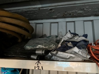 Assorted Items On Shelving And Hooks - 7