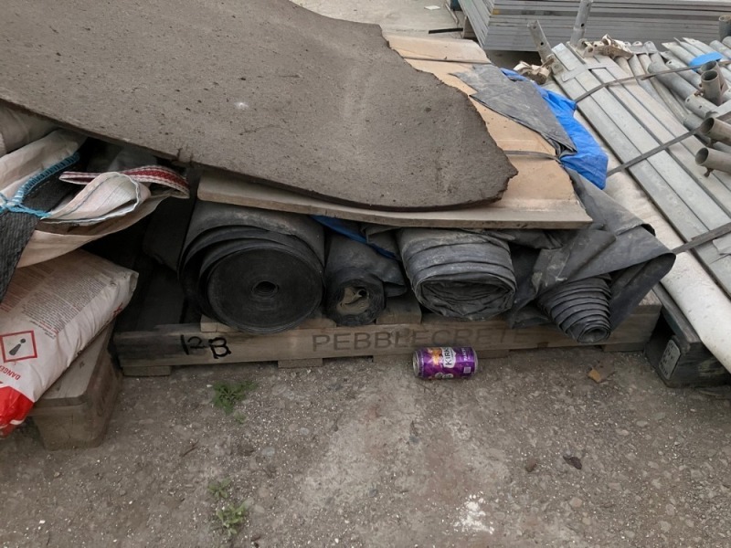 Pallet Of Plastic Cover Sheets