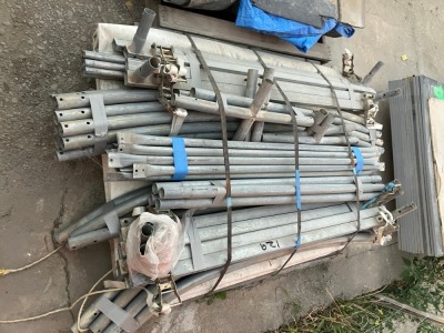 Pallet Of Assorted Galvanised Steel Scaffolding Components