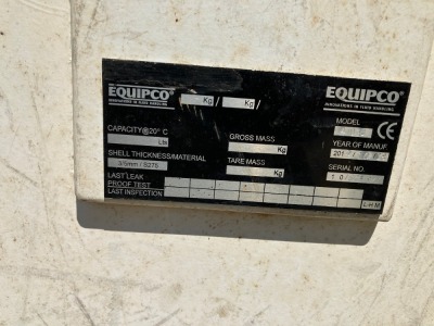 2014 Diesel Fuel Tank Equipco 400 - 4
