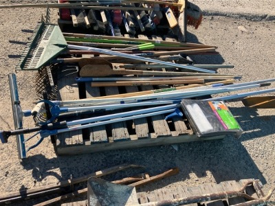 Pallet Of Assorted Gardening & Cleaning Tools - 3