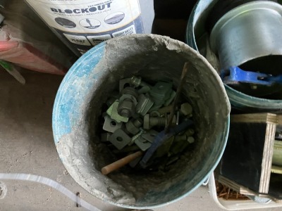 Assorted Buckets & Boxes Of Fastening Supplies - 2