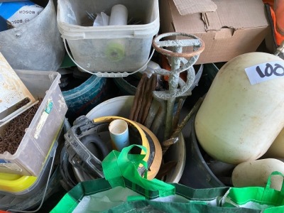 Assorted Buckets & Boxes Of Fastening Supplies - 12
