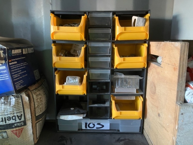 Small Parts Organizer Cabinet