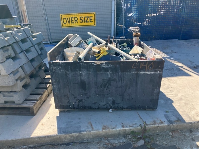 Timber Site Box With Content