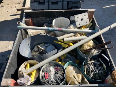 Timber Site Box With Content - 3