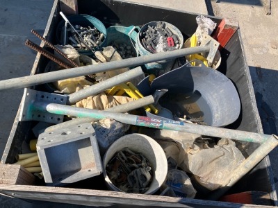 Timber Site Box With Content - 5