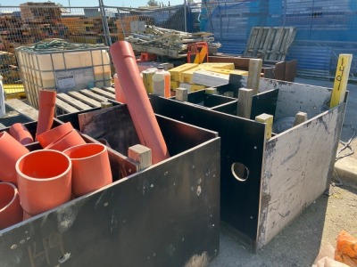 Timber Site Box With Assorted PVC Electrical Conduits - 2