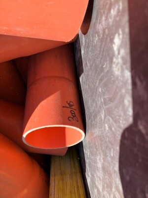 Timber Site Box With Assorted PVC Electrical Conduits - 4