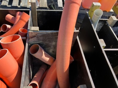 Timber Site Box With Assorted PVC Electrical Conduits - 7