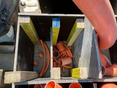 Timber Site Box With Assorted PVC Electrical Conduits - 8
