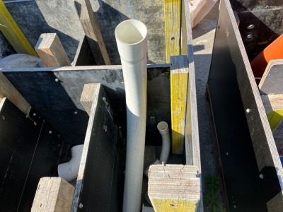 Timber Site Box With Assorted PVC Electrical Conduits - 11