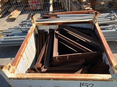 Metal Storage Box Containing Structural Steel Frames - 2