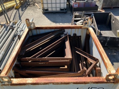 Metal Storage Box Containing Structural Steel Frames - 3