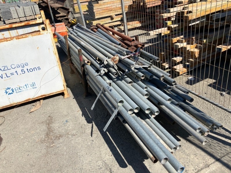 Stillage Containing Galvanised Steel Posts in Multiple Sizes