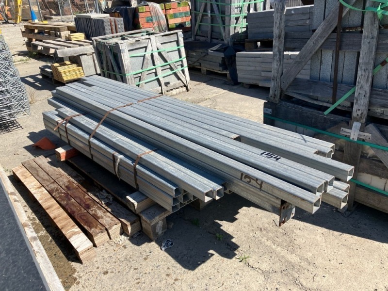 Pallet Containing Galvanized Steel Square Hollow Sections