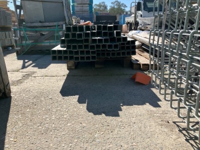 Pallet Containing Galvanized Steel Square Hollow Sections - 4