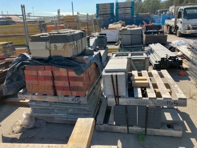 Pallets of Tiles and Bricks