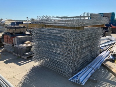 Pallet of Galvanized Roll-Top Wire Mesh Fence