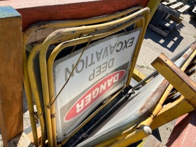 Timber Site Box Containing Warning Signs - 3
