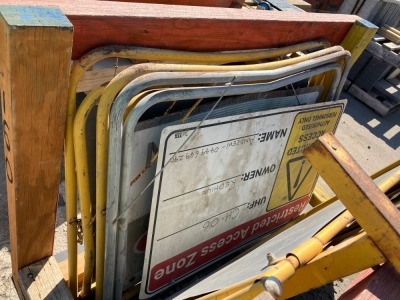 Timber Site Box Containing Warning Signs - 4