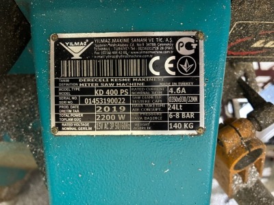 Yilmaz KD400PS Aluminium Cut Off Saw - 4
