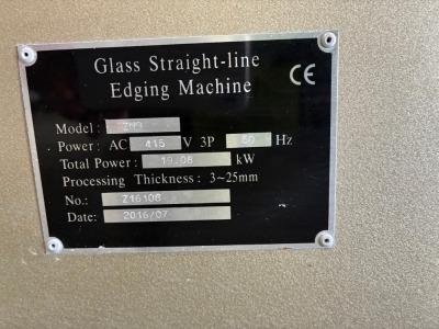 Glass Panel Straightline Edging Machine - 4